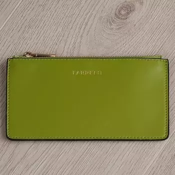 56017RLMB Картхолдер с отделом на молнии, 5 отд. для карт, цвет св.-зеленый 14,8х9,5х1,5см