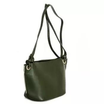 567 Сумка кросс-боди, отдел на молнии, цвет зеленый 28х16х10см