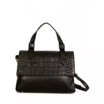 Сумка мессенджер, отдел на клапане, цвет черный 26х17х11см