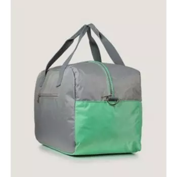 6216 Сумка спортивная, отдел на молнии, цвет салат/серебро 48х27х22,5см