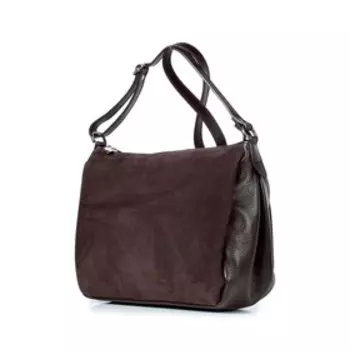 8020 Сумка мешок, отдел на молнии, цвет коричневый 30х24х14,5см