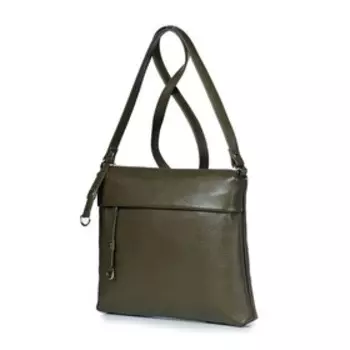 811 Сумка кросс-боди, отдел на молнии, цвет оливковый 27х21,5х4см