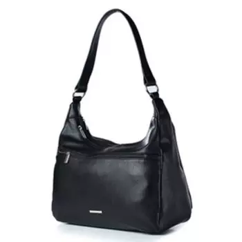 820 Сумка мешок, отдел на молнии, цвет черный 34,5х31х13,5см