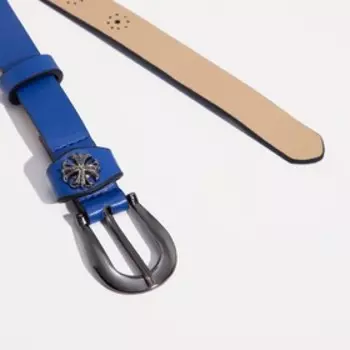 Ремень женский, ширина 2 см, цвет синий