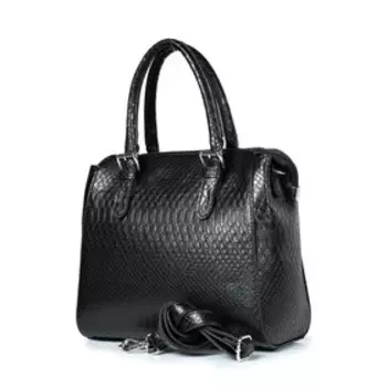 8320 Сумка тоут, отдел на молнии, цвет черный 26,5х24х12см