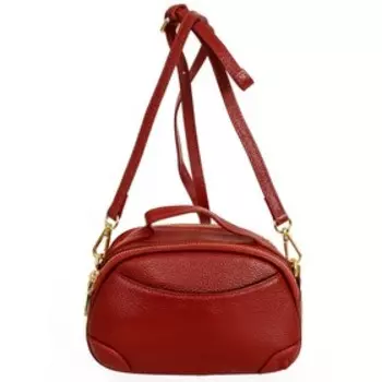 Сумка кросс-боди, 2 отдела на молнии, цвет бордовый 20х10х9см