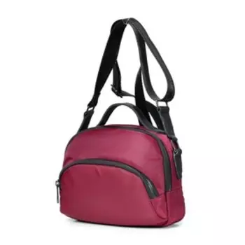 921 Сумка кросс-боди, отдел на молнии, цвет бордовый/черный 22,5х17,5х6,5см