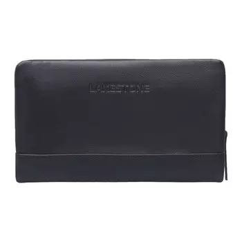 932024/BL Клатч мужской Crispin, отдел на молнии, цвет черный 22х13х3см