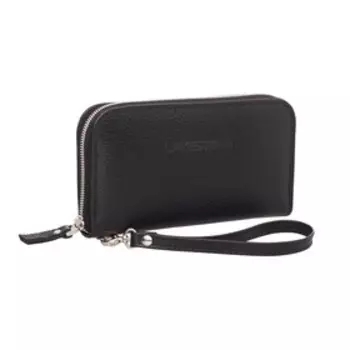 932027/BL Клатч мужской Arnos, отдел на молнии, цвет черный 20х10х3см