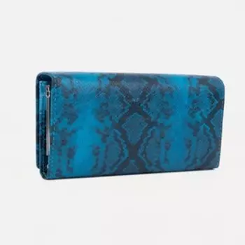 9403-3 Кошелек, отдел на кнопке, цвет синий 19х9х3см