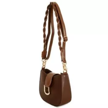 98002 Сумка кросс-боди, отдел на молнии, цвет коричневый 28х20х10см