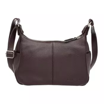 982668 Сумка мешок, 2 отдела на молнии, цвет коричневый 28х19х12см