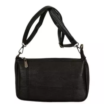 9913 Сумка кросс-боди, отдел на молнии, цвет черный 26х15х8см