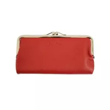 9919 Кошелек, отдел на скрытом магните, цвет красный 19х11х3см