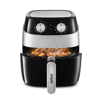 Аэрогриль Kitfort КТ-2223, 1400 Вт, 80-200°C, 3.5 л, черный