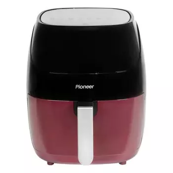 Аэрогриль Pioneer SM503D, 1500 Вт, 5 л, чёрный с бордовым