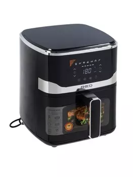 Аэрогриль RED SOLUTION W262, 1500 Вт, 5 л, 80-200°С, 7 программ, сенсорное управление, чёрный