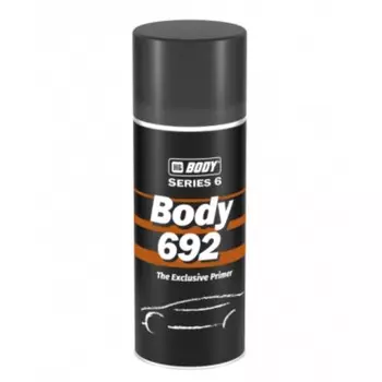 Аэрозольный антикоррозийный грунт-наполнитель HB BODY 692, черный, 0,4 л
