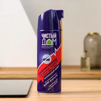 Аэрозоль от насекомых «Чистый дом», от насекомых, усиленная формула, 400 мл