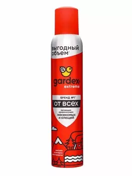 Аэрозоль от всех летающих кровососущих насекомых и клещей Gardex Extreme, 200 мл