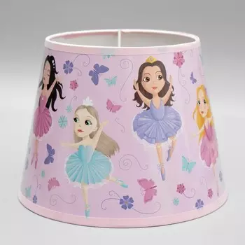 Абажур для лампы, торшера «Балерины», Е27, розовый, 202015 см