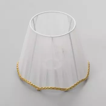 Абажур "Буржуа" белый Е14 16х16х13 см