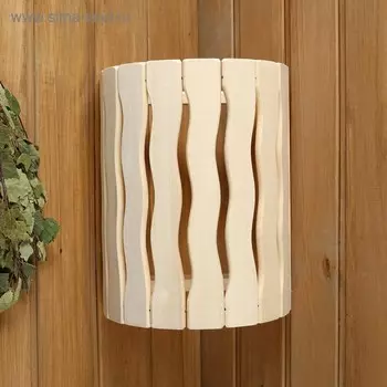 Абажур деревянный, полукруглый "Пламя"