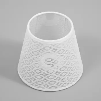 Абажур для люстры "Кружево" Е14 белый 15х15х13 см