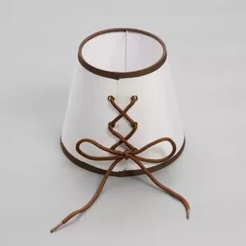 Абажур BayerLux, Е14, бело-шоколадный, 151513 см