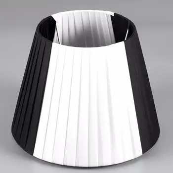 Абажур E27 черно-белый 25х25х19 см