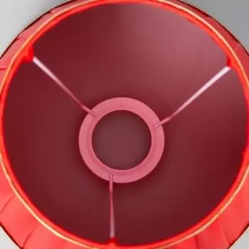 Абажур Е27 красный 17х17х21 см