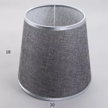 Абажур E27 серый 20х20х18 см
