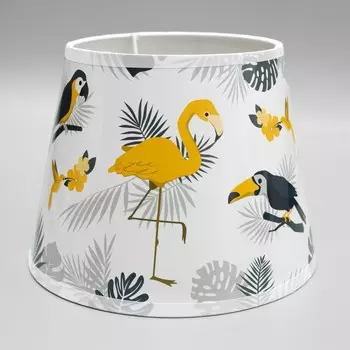 Абажур для лампы, торшера «Птицы», Е14, 202015 см