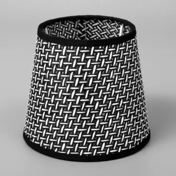 Абажур "Саржа" черный E14 14х14х12 см.