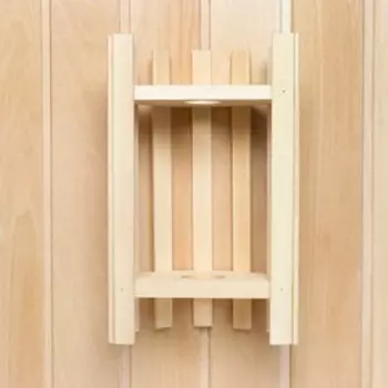 Абажур угловой из липы 30х17х14 см