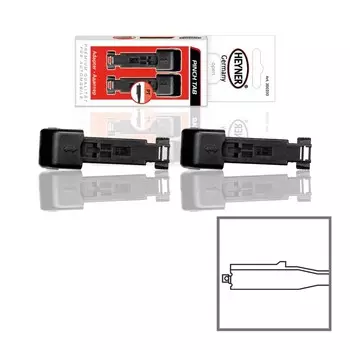 Адаптер для щеток с защелкой HEYNER PINCH TAB, блистер, 2 шт