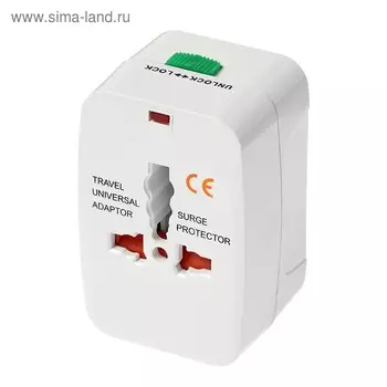 Адаптер универсальный 5 в 1, 3 A, 220 В, белый