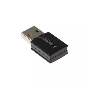 Адаптер Wi-Fi+Bluetooth Gembird WNP-UA-018, 600 Mbps, USB, двухдиапазонный, чёрный