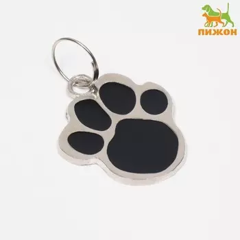 Адресник под гравировку «Лапа», фасовка по 6 шт., 2.52.5 см, микс цветов