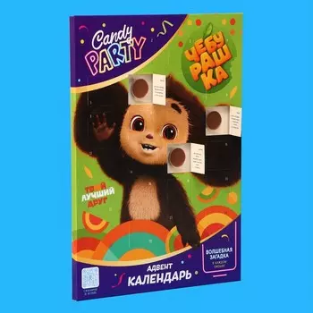 Адвент календарь CANDY PARTY Чебурашка, 55 г