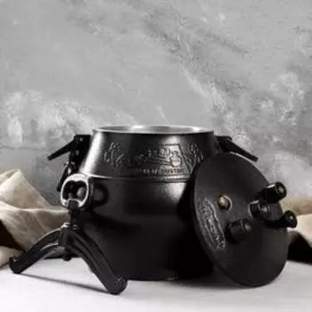 Афганский казан, 10 л, алюминий, чёрный