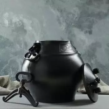 Афганский казан Шафран, 30 л, алюминий, чёрный