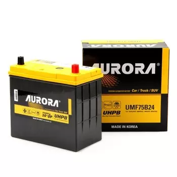 Аккумулятор AURORA JIS ULTRA UMF-75B24R, 55 Ah, 500 A, 234x127x220, прямая полярность