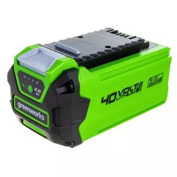 Аккумулятор Greenworks G40B2, 40 В, 2 Ач, Li-Ion, индикатор заряда, 0.92 кг
