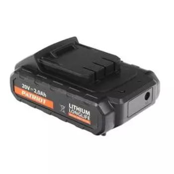 Аккумулятор PATRIOT TheOne, 20 В, 2 Ач, Li-ion, подходит для шуруповертов PATRIOT BR201Li /h 69129