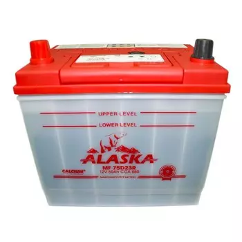 Аккумуляторная батарея Alaska MF R, 75D23 calcium +, 60 Ач, прямая полярность