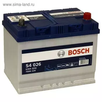 Аккумуляторная батарея Bosch 70 Ач, обратная полярность S4 570 412 063
