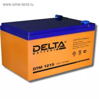 Аккумуляторная батарея Delta DTM1215, 12 В, 14.5 А/ч
