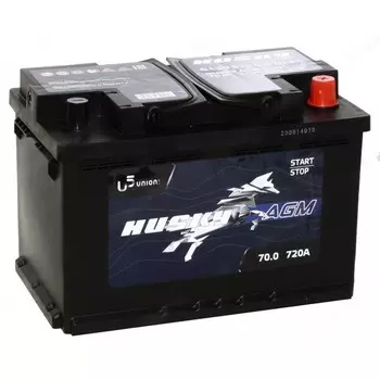 Автомобильный аккумулятор Husky AGM 70 Ач, обратная полярность
