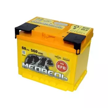 Аккумуляторная батарея Медведь Silver Ca/Ca 6СТ-60.1 VLA EFB, прямая полярность